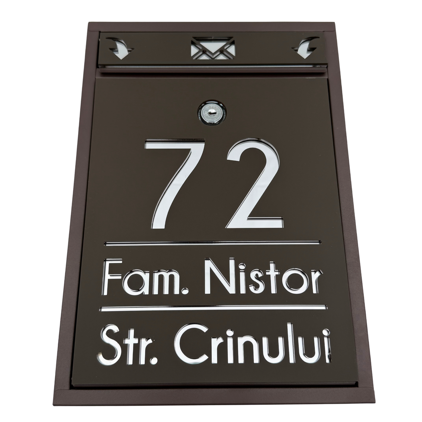 CUTIE POSTALA PERSONALIZATA - Maro Satin Silver Mirror - 32x22×9 cm