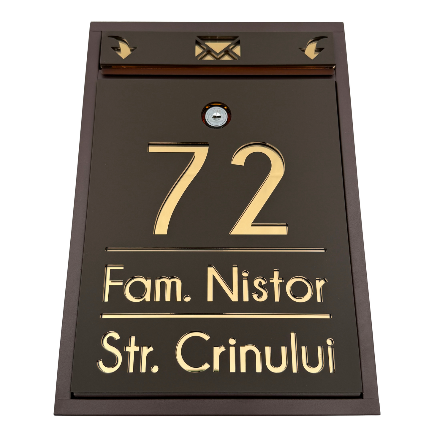 CUTIE POSTALA PERSONALIZATA - Maro Satin Gold Mirror - 32x22×9 cm
