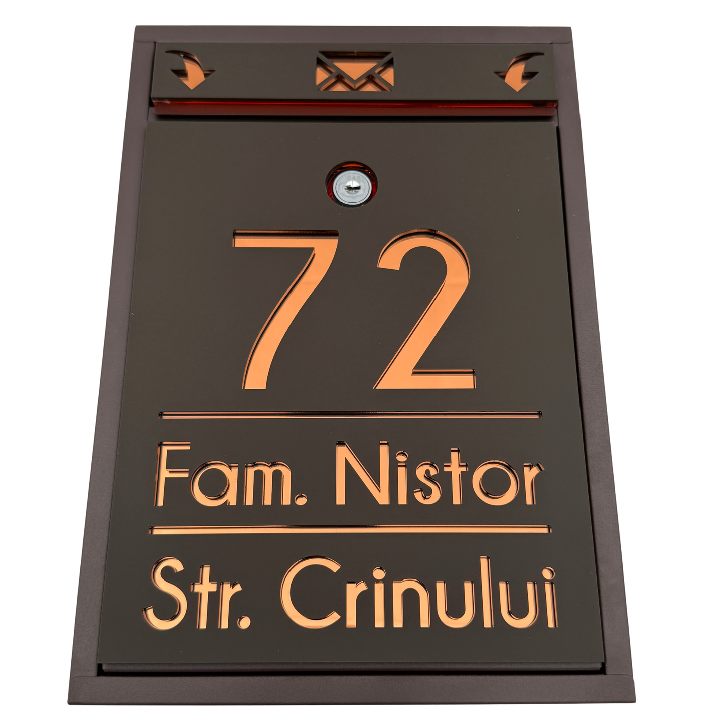CUTIE POSTALA PERSONALIZATA - Maro Satin Copper Mirror - 32x22×9 cm