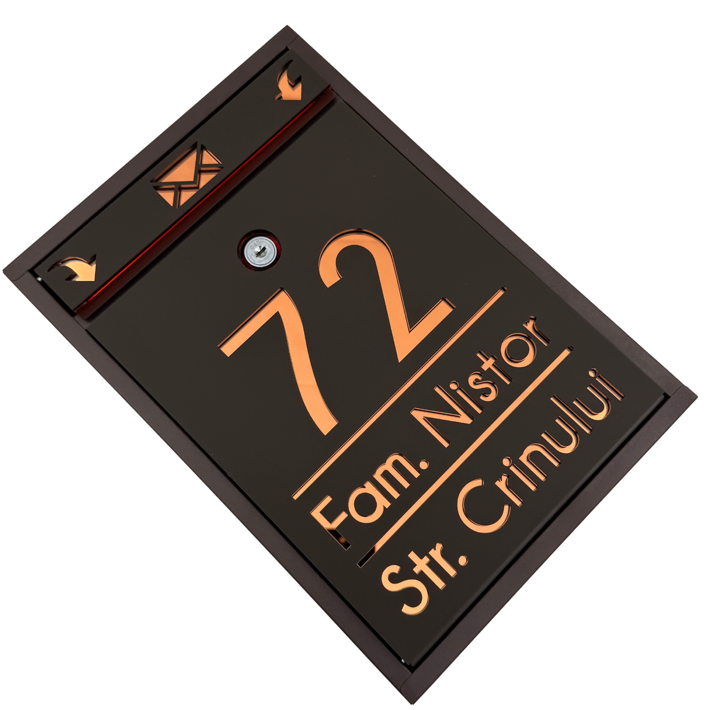 CUTIE POSTALA PERSONALIZATA - Maro Satin Copper Mirror - 32x22×9 cm