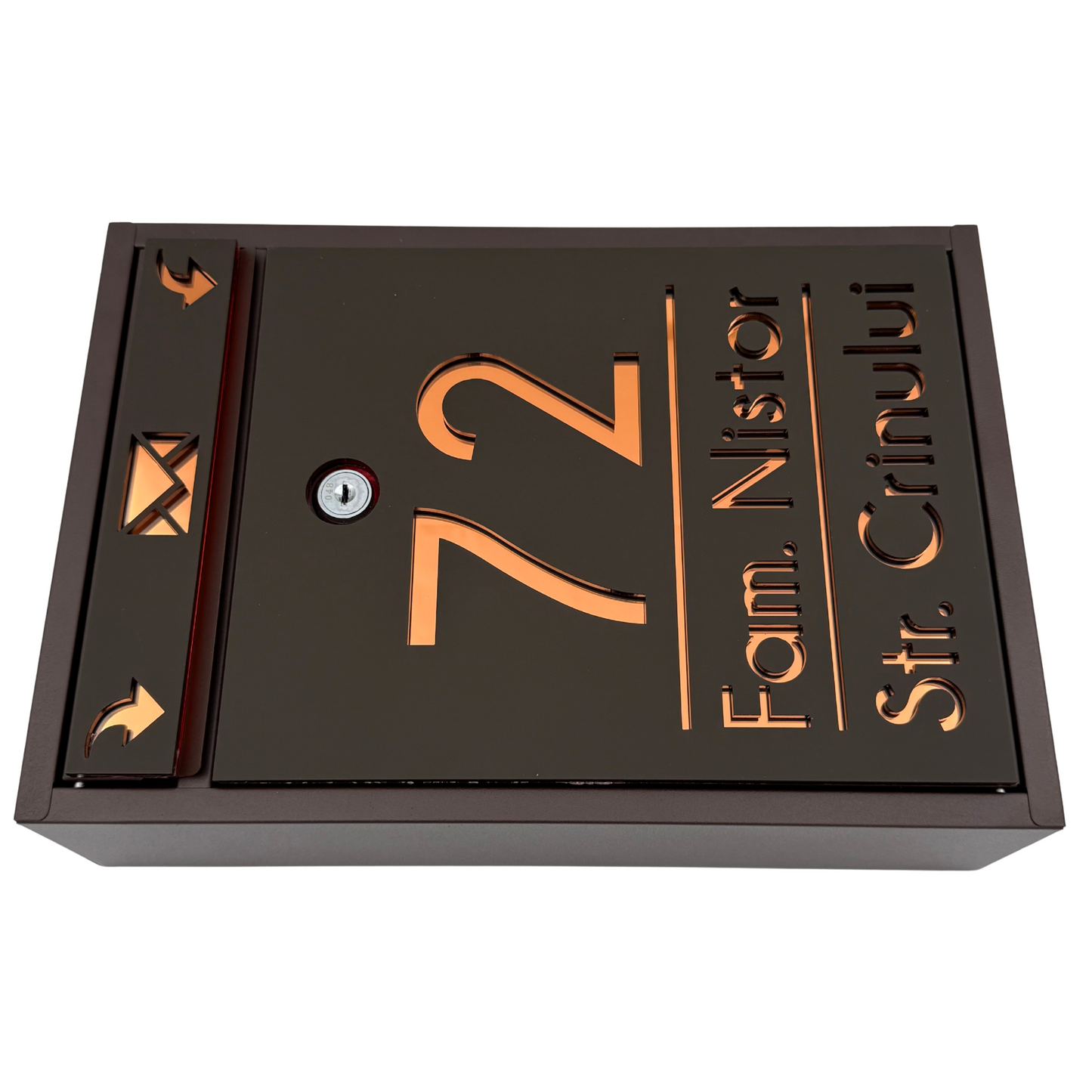 CUTIE POSTALA PERSONALIZATA - Maro Satin Copper Mirror - 32x22×9 cm