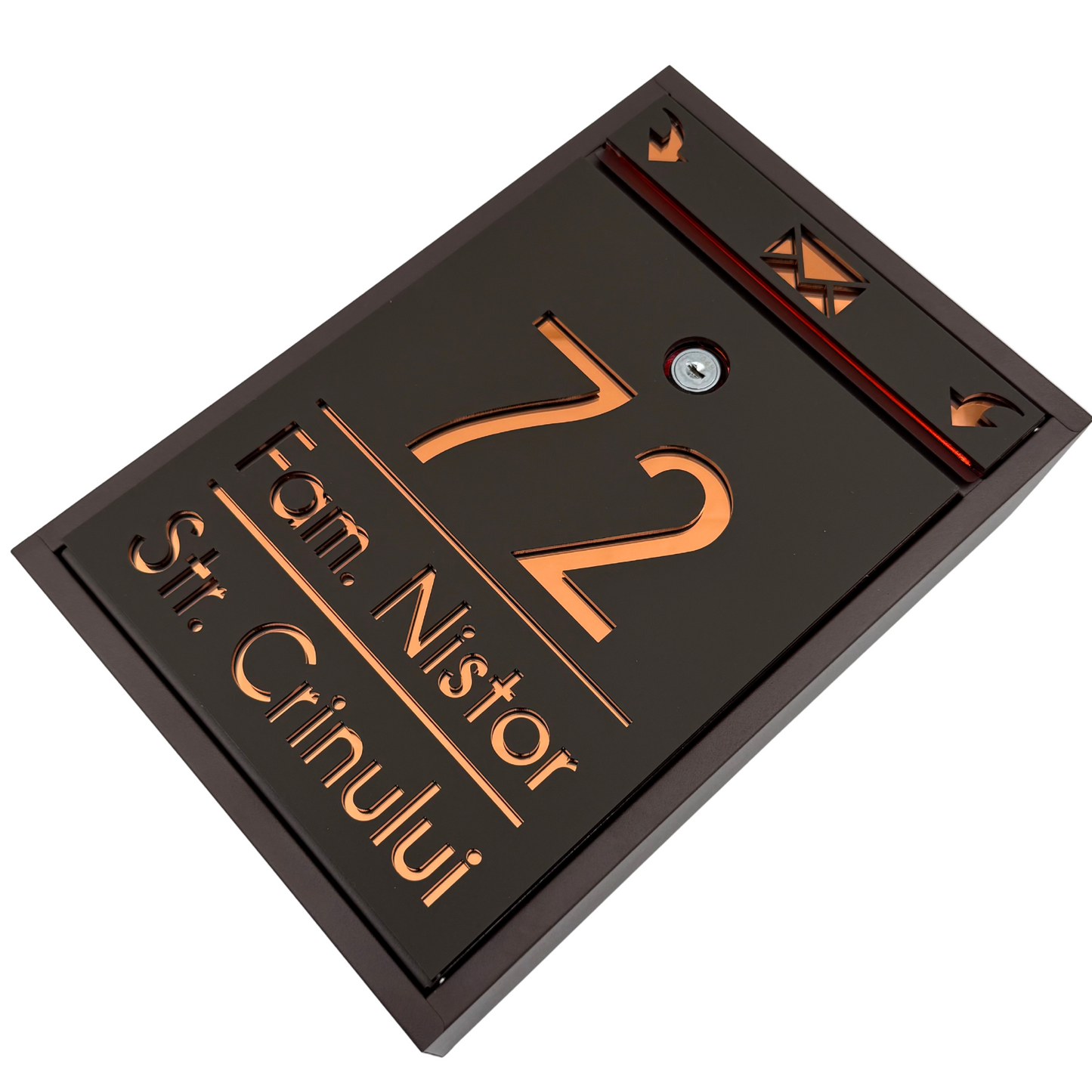 CUTIE POSTALA PERSONALIZATA - Maro Satin Copper Mirror - 32x22×9 cm