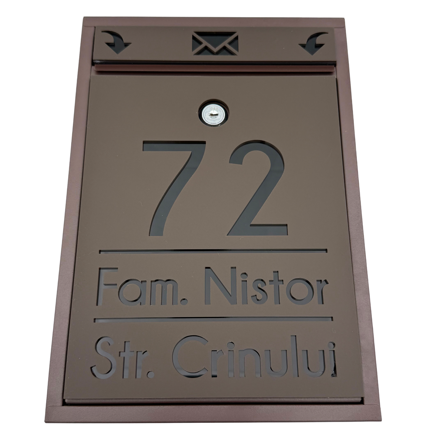 CUTIE POSTALA PERSONALIZATA - Maro Satin Glossy Black - 32x22×9 cm