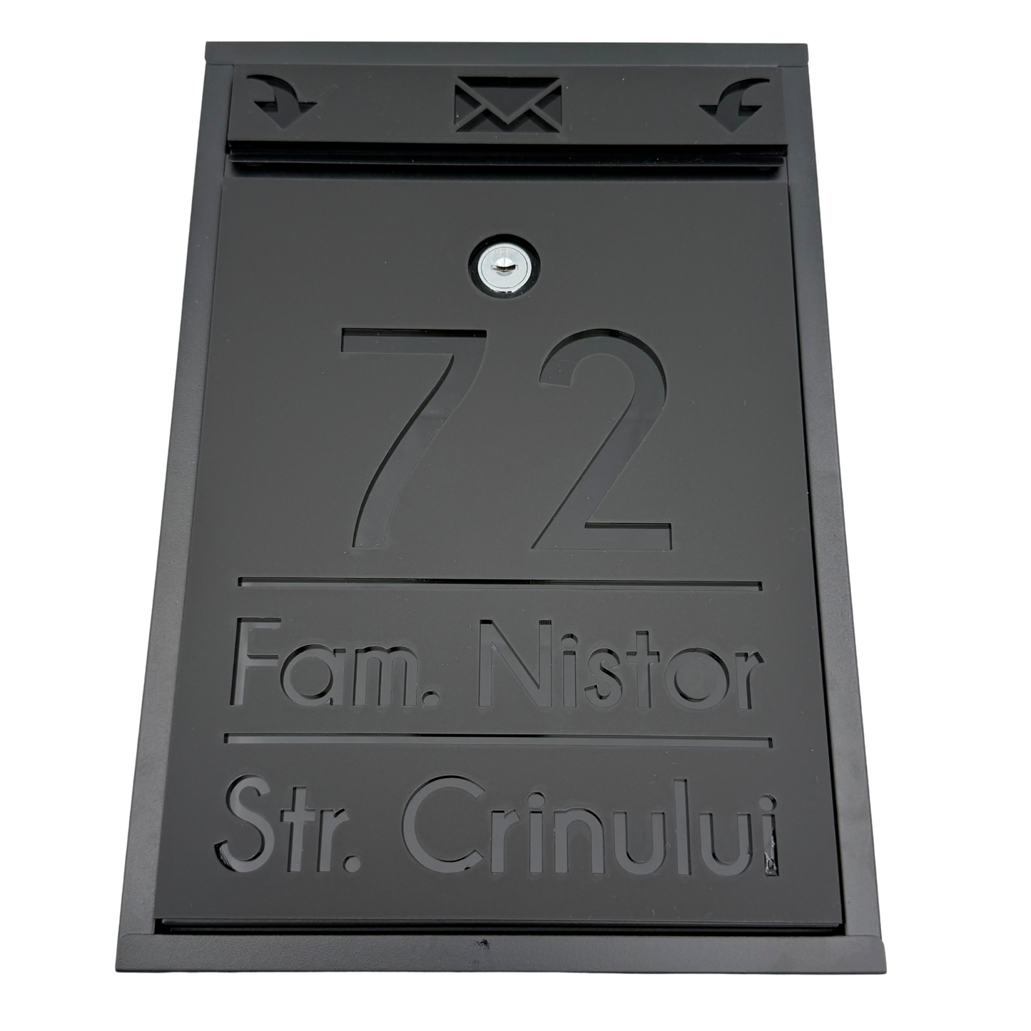 CUTIE POSTALA PERSONALIZATA - Satin Black Glossy Black - 32x22×9 cm
