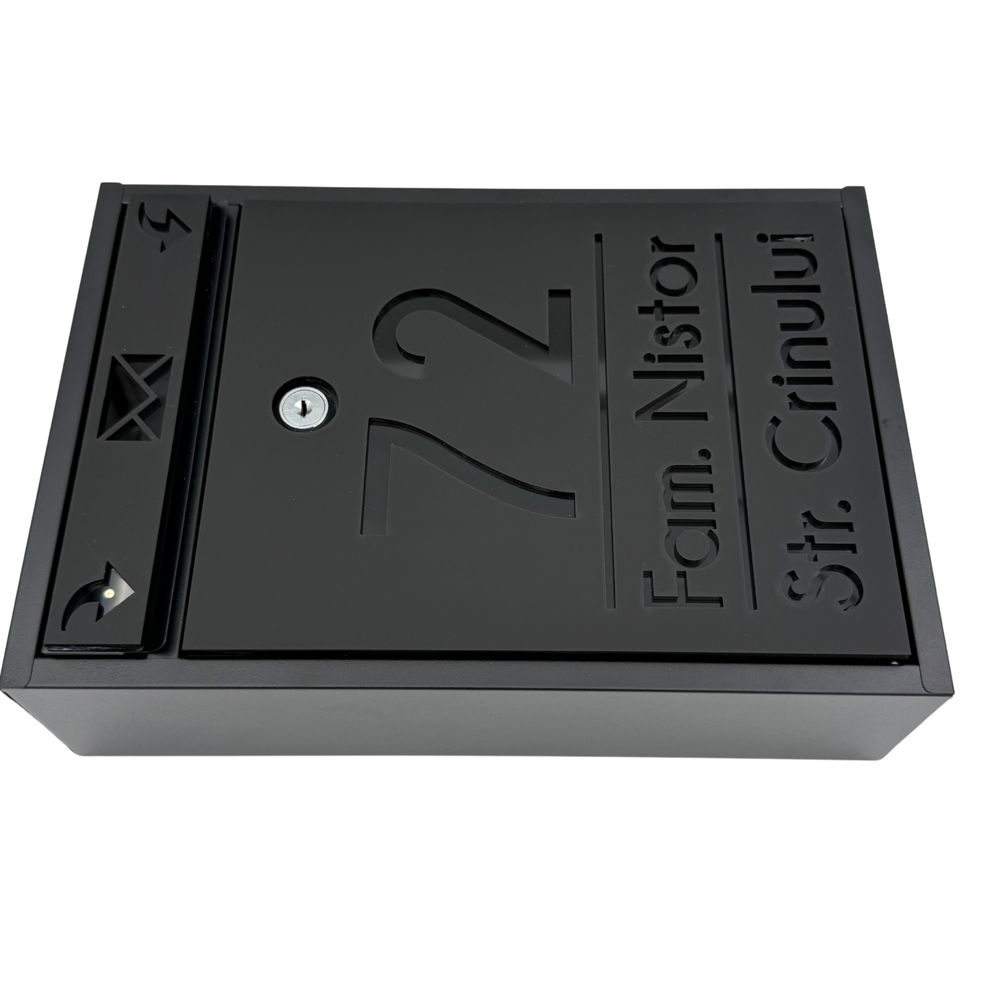 CUTIE POSTALA PERSONALIZATA - Satin Black Glossy Black - 32x22×9 cm