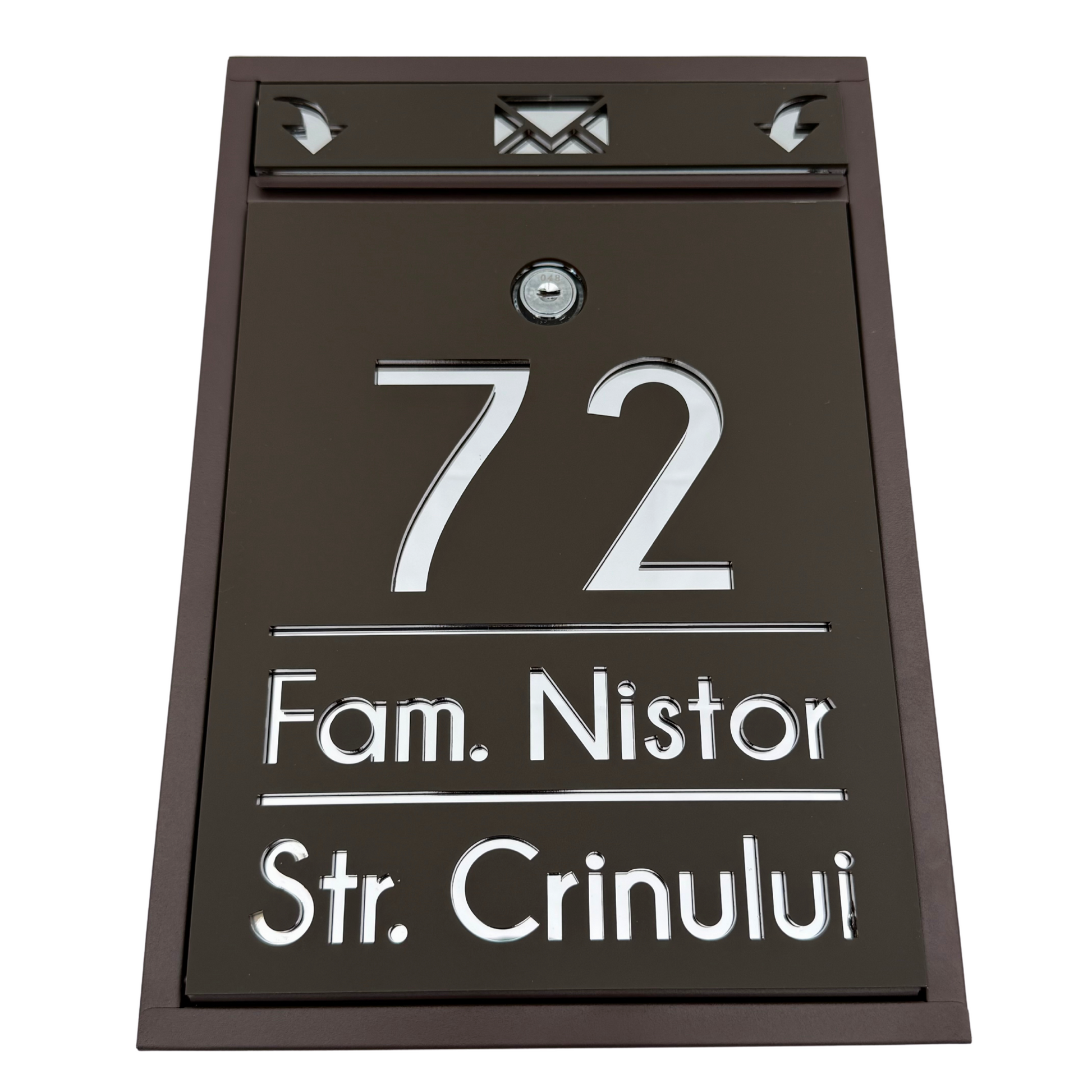 CUTIE POSTALA PERSONALIZATA - Maro Satin Silver Mirror - 32x22×9 cm