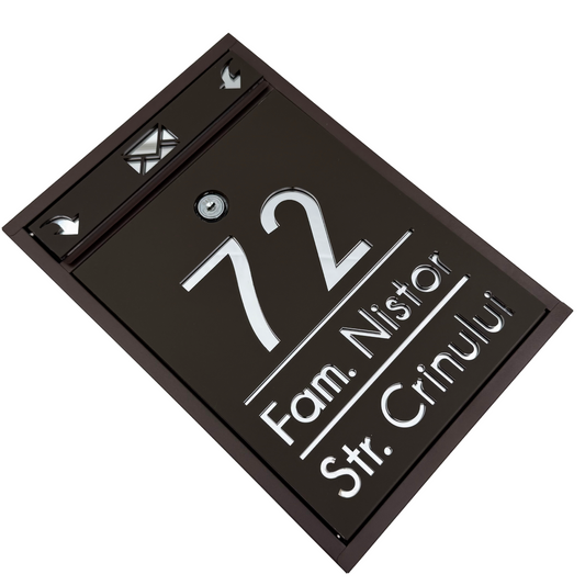 CUTIE POSTALA PERSONALIZATA - Maro Satin Silver Mirror - 32x22×9 cm