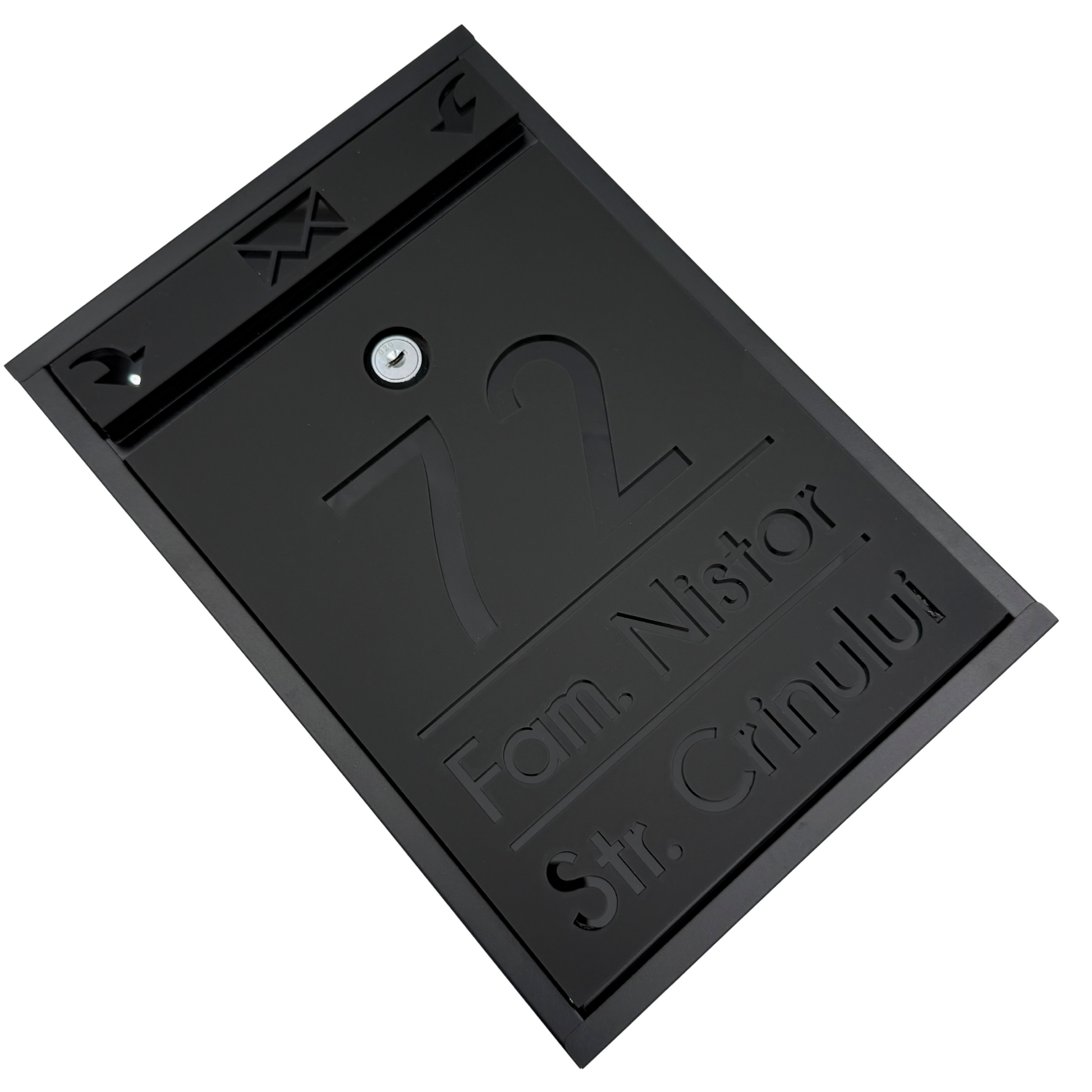 CUTIE POSTALA PERSONALIZATA - Satin Black Glossy Black - 32x22×9 cm