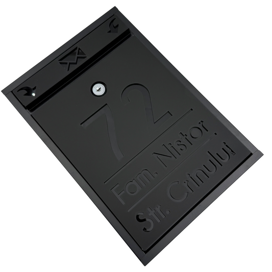 CUTIE POSTALA PERSONALIZATA - Satin Black Glossy Black - 32x22×9 cm