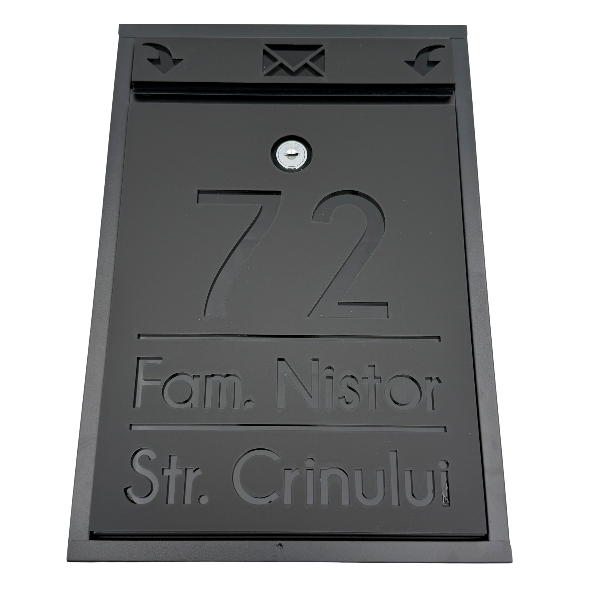 CUTIE POSTALA PERSONALIZATA - Satin Black Glossy Black - 32x22×9 cm