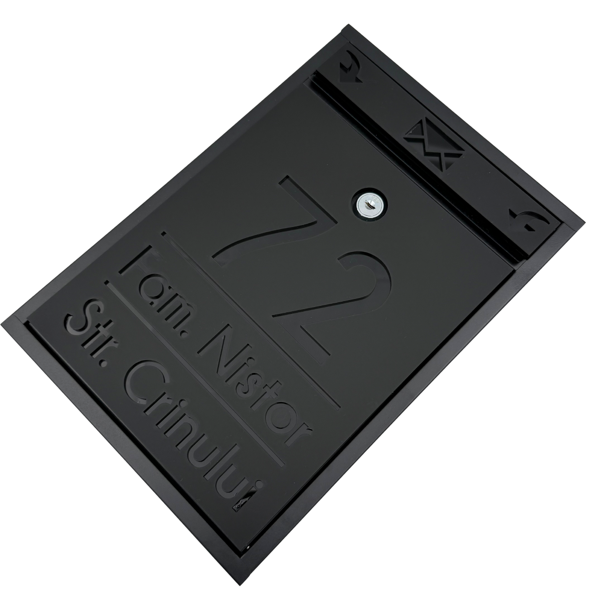 CUTIE POSTALA PERSONALIZATA - Satin Black Glossy Black - 32x22×9 cm
